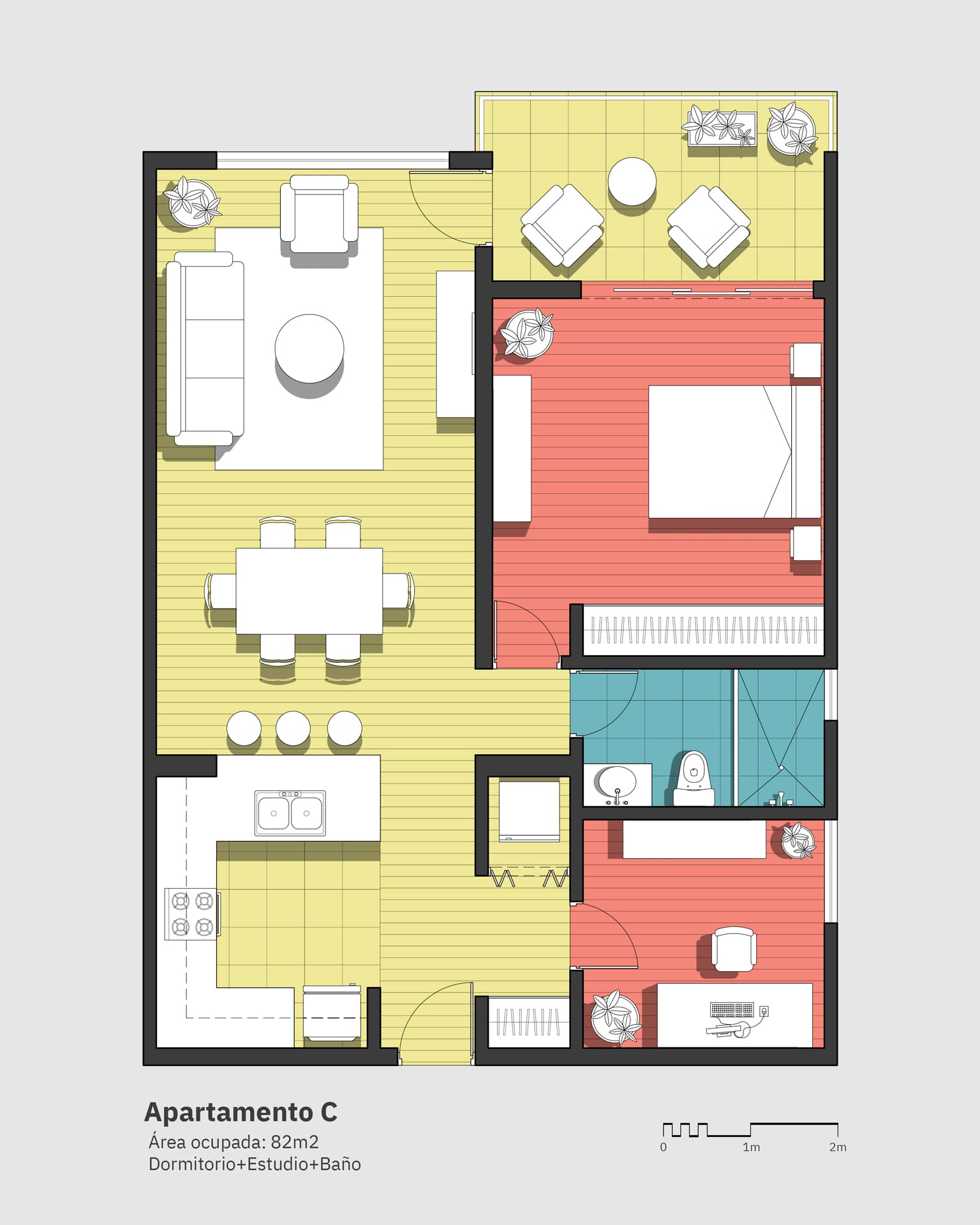 Imagen del cuarto proyecto de curso: planta de programa con Photoshop